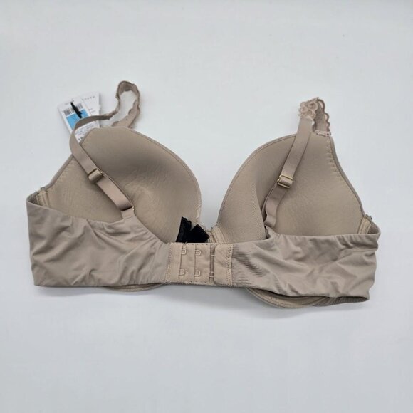 Natori Liquid Bra Womens 36C Beige Padded Underwire T-Shirt Lace Strap NWT FLAW - Picture 4 of 12